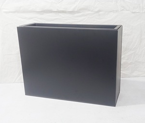 Jardinière rectangulaire moderne en métal avec support, grande jardinière surélevée pour plantes d'intérieur, pot de fleurs décoratif pour la maison et le bureau - Product Image 3