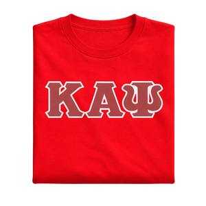 T-shirt à 3 lettres Kappa Alpha Psi rouge, vêtement de fraternité grecque avec un design classique, confort premium et style intemporel - Product Image 6