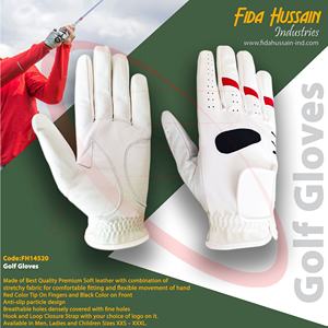 Fida Hussain Industries ถุงมือหนังนิ่มคุณภาพดี,ถุงมือกอล์ฟผ้ายืดสวมใส่สบาย - Product Image 5