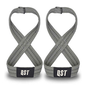 Correa de Levantamiento de Pesas en Forma de 8 de la Mejor Calidad, Cómoda y Personalizable, Correa de Levantamiento de Nylon QST con Acolchado de Neopreno Antideslizante para Gimnasio - Product Image 2