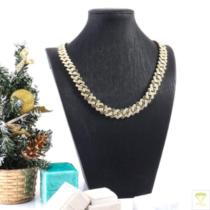 Chaîne Hip Hop Cuban Link 12 mm en argent sterling 925 avec diamants Moissanite certifiés IGI, bijoux bling bling unisexe - Product Image 4