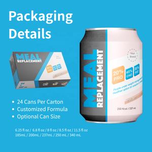 Nutritional <b>Whey</b> <b>Protein</b> Meal Replacement 237ml RTD Tin Can Milk Tea Flavor Healthcare Supplement - Product Image 4