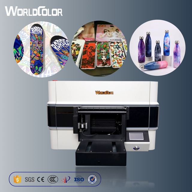 UV Printer for Mobile Phone case Printing A3 Uv Flatbed Printer with Camera  Roll to Roll Uv Printer for Bottle