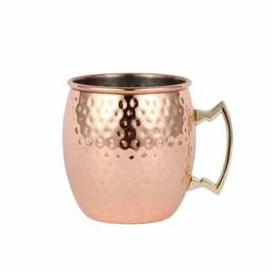 Mugs en cuivre élégants et faits à la main, idéaux pour les boissons fraîches, offrant une durabilité supérieure et un savoir-faire classique poli. - Product Image 5