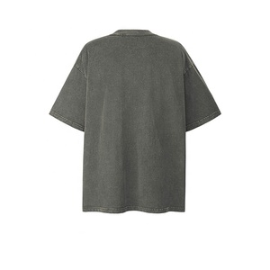T-shirt d'été ample en coton pour homme, coupe oversize à épaules tombantes, imprimé graphique personnalisé, streetwear de haute qualité - Product Image 3
