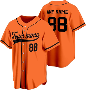 Ensemble de maillots de baseball personnalisés pour hommes, tissu respirant haute performance, impression par sublimation, design personnalisé de haute qualité - Product Image 4