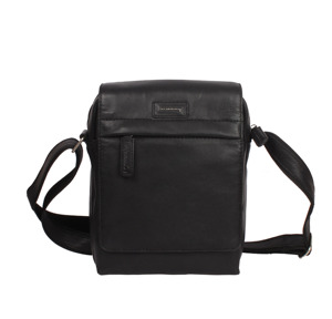 High Quality Premium Genuine <b>Leather</b> Fashion Waterproof Secure Zipper Closure Small <b>Messenger</b> Crossbody Handbag for Unisex - Product Image 3