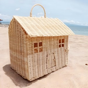 บ้านของเล่นหวายสุดน่ารักสำหรับเด็ก คุณภาพเยี่ยม บ้านเด็กเล่นทอมือ ของเล่นบ้านหวาย - Product Image 6