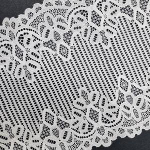 Bande de dentelle élastique florale légère en nylon et élasthanne de 20 cm, tricotée chaîne, pour lingerie et soutien-gorge - Product Image 6
