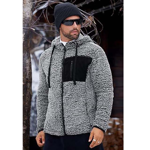 New Style Men's Full Zip Cordura Polyester <b>Micro</b> Polar <b>Fleece</b> <b>Jacket</b> Custom Logo Breathable Windproof Winter Outerwear Casual - Product Image 2
