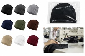 Custom Logo Beanie Manufacturer | OEM ODM Acrylic Knit Winter Beanie Hat | Private Label Embroidered Skull Cap Wholesale - Product Image 4