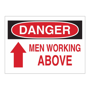 Panneau de signalisation de sécurité pliable pour travaux en hauteur Brady Danger, 7x10 pouces, intérieur/extérieur - Product Image 2
