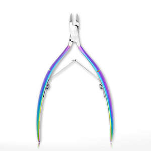Cortauñas Profesional de Acero Inoxidable Curvo con Punta Afilada D 505, Color Arcoíris, Venta Directa de Fábrica, Herramientas de Manicura para Salón - Product Image 6