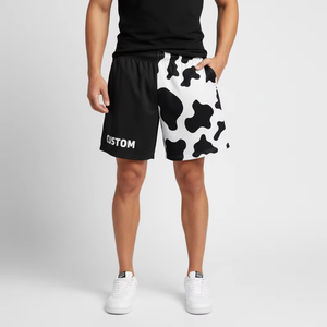 Shorts d'été pour hommes, style golf et loisirs, tendance, taille mi-haute élastique, couleur unie, en maille côtelée peignée - Product Image 4