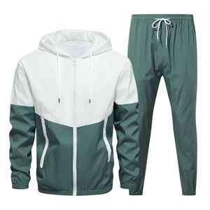 Custom Men Vintage Windbreaker Tracksuit <b>Set</b> Oversized Zip Up Two Piece Plus Size Sportswear High Quality <b>Set</b> - Product Image 1