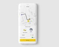 Aplicación móvil para reserva de taxis para una reserva rápida de viajes, seguimiento de conductores en tiempo real, estimaciones de tarifas y transporte a domicilio conveniente.