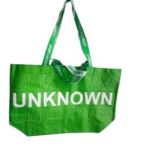 Sac fourre-tout réutilisable en PP tissé laminé BOPP, impression en héliogravure, robuste, avec logo personnalisé, fabriqué au Vietnam - Product Image 1