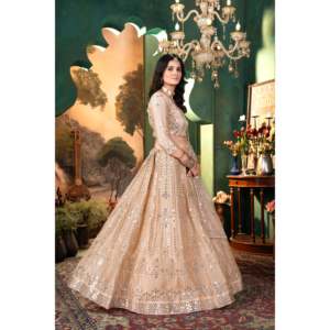 Designer Wedding Lehenga Choli with Embroidery Work for Party Wear - Product Image 2