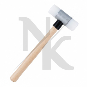 Martillo de Herrador de Acero Inoxidable de Alta Calidad con Mango de Madera y Cabeza de Nailon para Uso Equino, Productos Ecuestres Nafko NK-4128 - Product Image 2