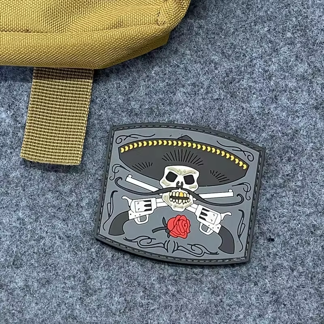 Durable Wholesale Price Fashion Personalized Iron on Stable Adhesion Cost Effective Exquisite PVC Patch for Hats or Clothes