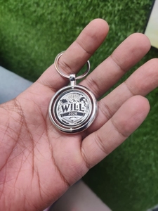 <b>Personalized</b> Luxury Logo Spinning Brass Iron <b>Keychain</b> Car Key Holder Gift for Mother's Day & Christmas - Product Image 3