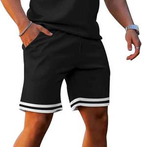 ชุดกีฬาฤดูร้อนใหม่สำหรับผู้ชาย เสื้อยืดแขนสั้นผ้าฝ้ายระบายอากาศ กางเกงขาสั้นถักนิตติ้ง ไซส์ใหญ่ และเสื้อโปโลกันลม - Product Image 4