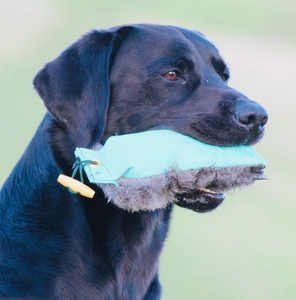 Realistic Fur-Covered Teal Dog Training <b>Dummy</b> with Rope Handle – Field Training Accessory All Weather Use - Product Image 6