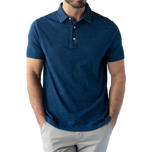 Polo homme en coton, manches courtes, style décontracté, séchage rapide, prix bas, fabrication OEM. - Product Image 1