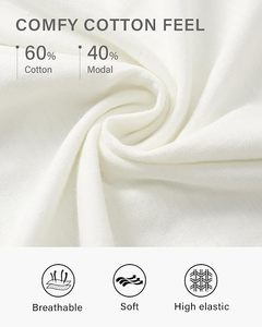 Women's <b>White</b> <b>Cap</b> <b>Sleeve</b> Crew Neck <b>T</b>-<b>Shirt</b> Loose Fit Solid Color Casual Style 100% Cotton Breathable Jersey Fabric Spring Summer - Product Image 6