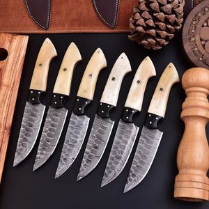 Cuillères et fourchettes à salade écologiques avec manche en os poli, ustensiles en métal pour service de table et décoration - Product Image 6