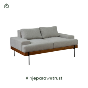 Sofá de Plumas Simple para Sala de Estar Contemporánea, Base de Madera y Metal, Esponja de Alta Densidad + Madera Sólida, Sofá de Tres Plazas - Hotel Rivera - Product Image 1