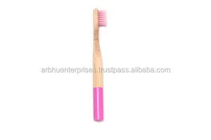 Colorful Bottom Painted Bamboo <b>Toothbrush</b> Fibre Bristle Organic Wood <b>Toothbrush</b> Eco Friendly Sustainable Dental Supply - Product Image 5