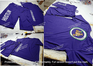 Ensemble T-shirt et short décontracté pour homme, imprimé par transfert thermique, respirant, séchage rapide, avec bordure contrastante, manches courtes, étiquette personnalisée - Product Image 3