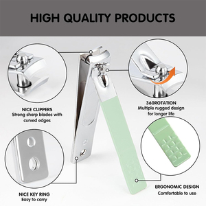 Kit de manucure et pédicure professionnel de haute qualité, léger, classique, avec étui de voyage, 5 en 1, outils de soin des ongles en acier inoxydable, individuel - Product Image 6