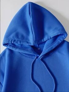 Sweat-shirt à capuche pour homme, formel/décontracté, en polaire lavée, à manches longues, anti-rides, séchage rapide, coupe classique, avec poche - Product Image 5