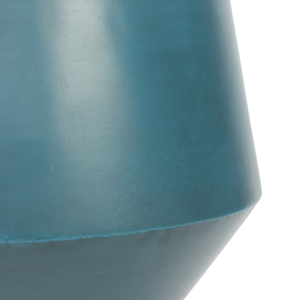 Pots de fleurs modernes en métal bleu sarcelle avec supports trépieds assortis, porte-fleurs colorés pour jardin intérieur, extérieur, patio, balcon - Product Image 6