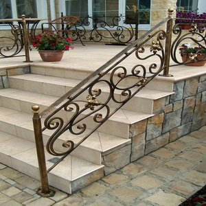 Barandilla Artística de Hierro Forjado para Escaleras: Estética de Lujo Excepcional y Máxima Seguridad para Decoración Arquitectónica Moderna del Hogar - Product Image 2