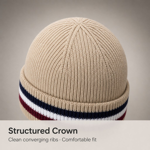 Gorro de Punto Negro con Visera, Estilo Urbano, Gorro de Invierno - Product Image 3