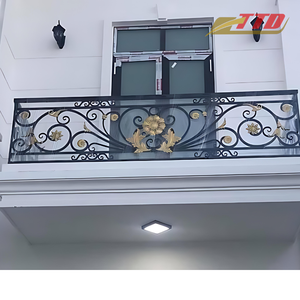 Barandillas de Balcón de Hierro Forjado Galvanizado de Primera Calidad: Balaustrada de Hierro para Exteriores Personalizada y Barandilla Decorativa de Hierro Hecha en Vietnam - Product Image 1