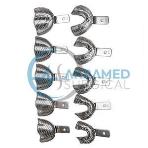 Juego Premium de 10 Bandejas de Impresión Dental de Acero Inoxidable Perforadas y Autoclavables, Soporte para Dientes, Kit de Instrumentos Quirúrgicos para Dentistas - Product Image 2
