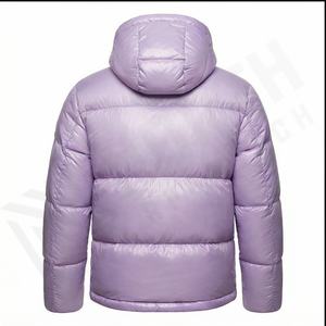 Veste d'hiver matelassée unisexe en toile enduite de qualité supérieure, imperméable, respirante, logo et couleur personnalisables - Product Image 3