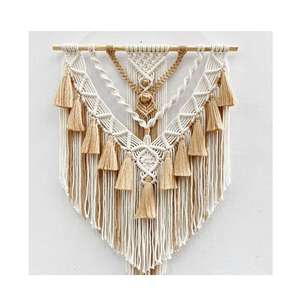 Tapiz Bohemio Hecho a Mano para Colgar en la Pared, Arte Decorativo para el Hogar, para Dormitorio, Sala de Estar, Oficina, Artículo de Regalo Único - Product Image 1