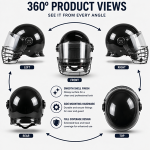 Vente directe d'usine, casque tactique FEENIX MS-01 ABS résistant aux rayures et aux UV, visière transparente, protection faciale de sécurité - Product Image 4