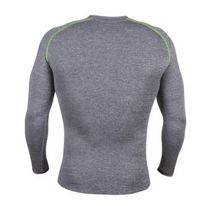 Vente flash : T-shirt de compression à manches longues personnalisé, à séchage rapide, pour la gym, le BJJ, le MMA et l'entraînement physique - Product Image 6