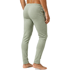 <b>Mens</b> Waffle Knit Trousers <b>Slim</b> <b>Fit</b> Casual Textured Pants Elastic Waist Drawstring Sports <b>Joggers</b> Heavyweight Polyester/Cotton - Product Image 6