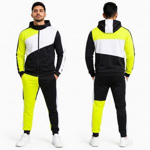 Purple Retro Synthwave Print Mens Sublimation Tracksuits Soft Touch Full <b>Zip</b> Active Set Polyester Sublimation Tracksuits - Product Image 3