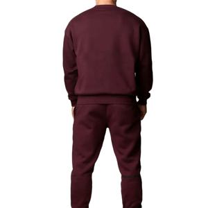 Venta al por mayor Heavyweight Fleece Sweatsuit Hoodie Crewneck Oversized Sudadera y pantalones de chándal Set Jogger Chándal para hombres 2026 - Product Image 3