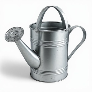 Premium Vintage Style Galvanized Watering Can Built For Decorative <b>Garden</b> Display And Everyday Watering Tasks - Product Image 1