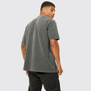 Camiseta Extra Grande para Hombre, 100% Algodón, 300 GSM, Personalizable con Logotipo, Estilo Urbano, Marca Privada, Venta al Por Mayor de Fábrica - Product Image 2