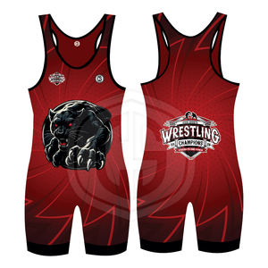 Ropa Deportiva de Poliéster Sublimado Personalizada de Alta Calidad, Sin Mangas, para Equipos Deportivos, Singlet de Lucha Libre - Product Image 3